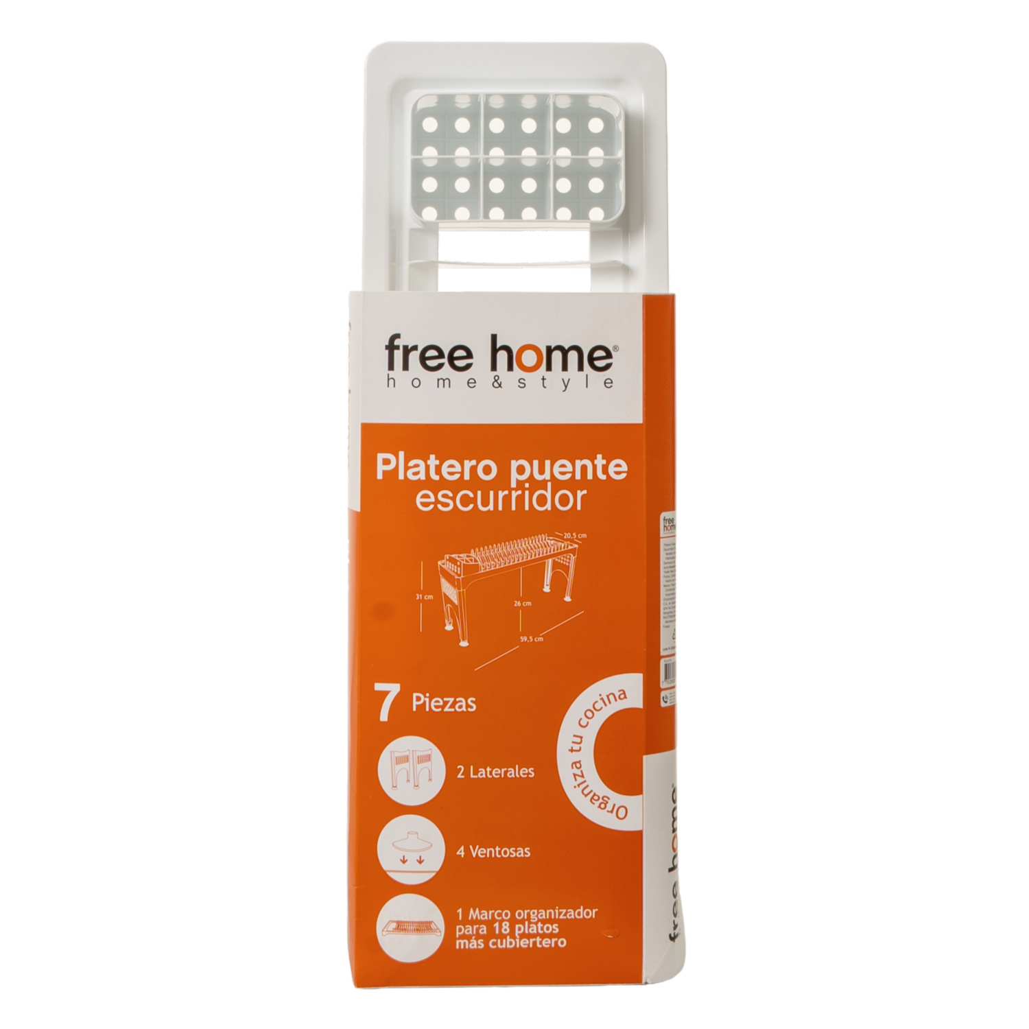 Escurridor Platero Puente FREE HOME 1 Pieza
