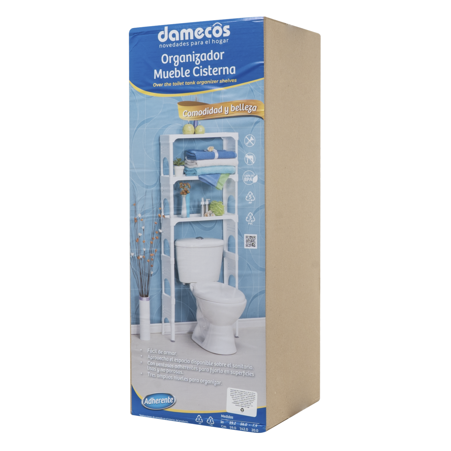 Organizador Baño Cisterna DAMECOS 60 Cm