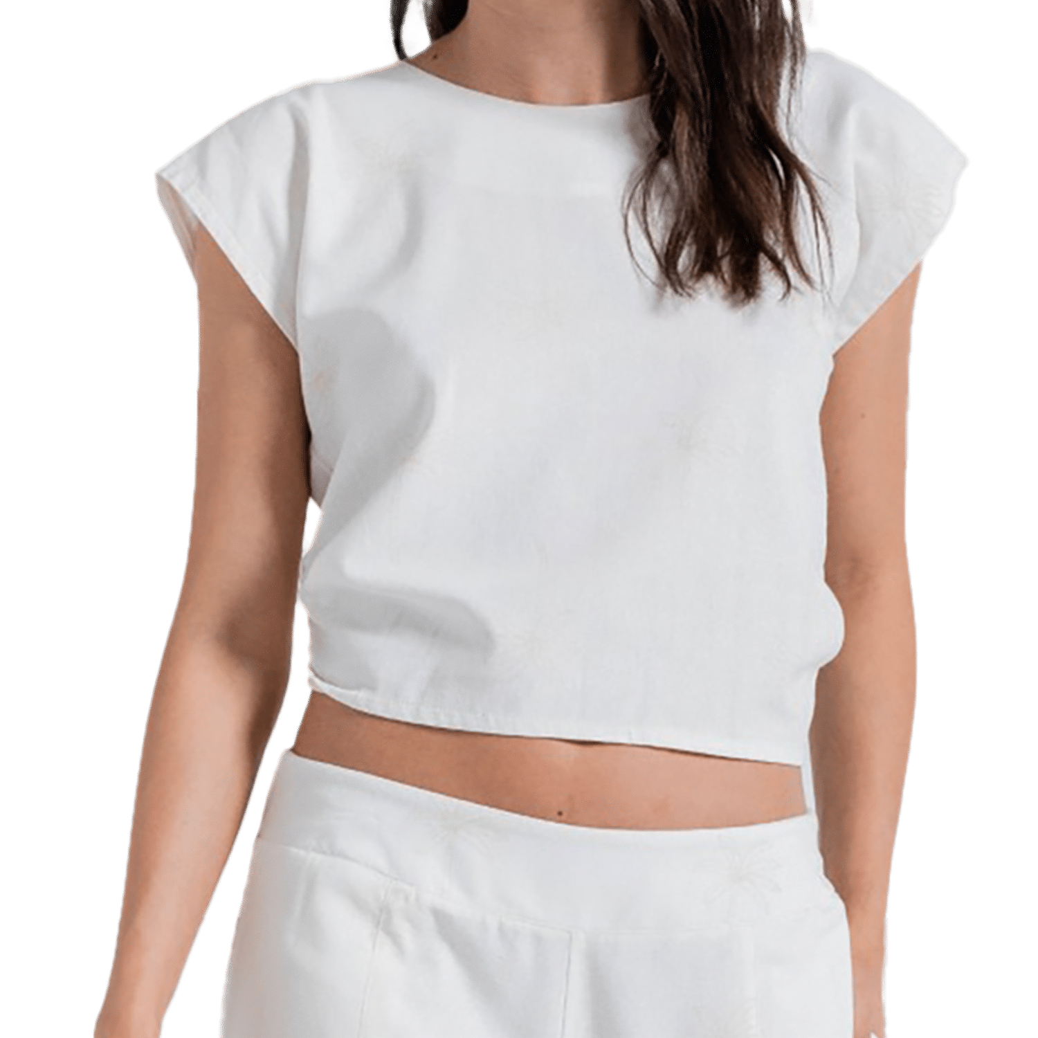 Blusa Mangas Cortas Cuello Redondo ARKITECT
