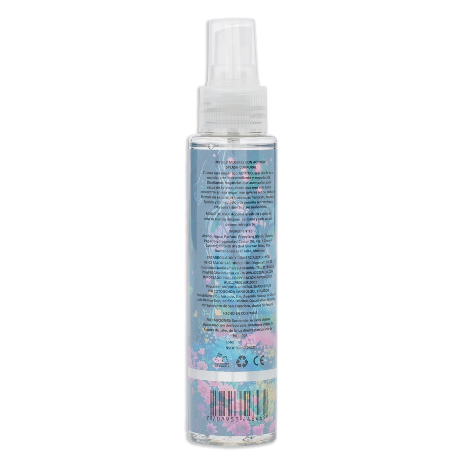 Body Splash Para Niña Fragancia Fábula MYSELF 110 Ml