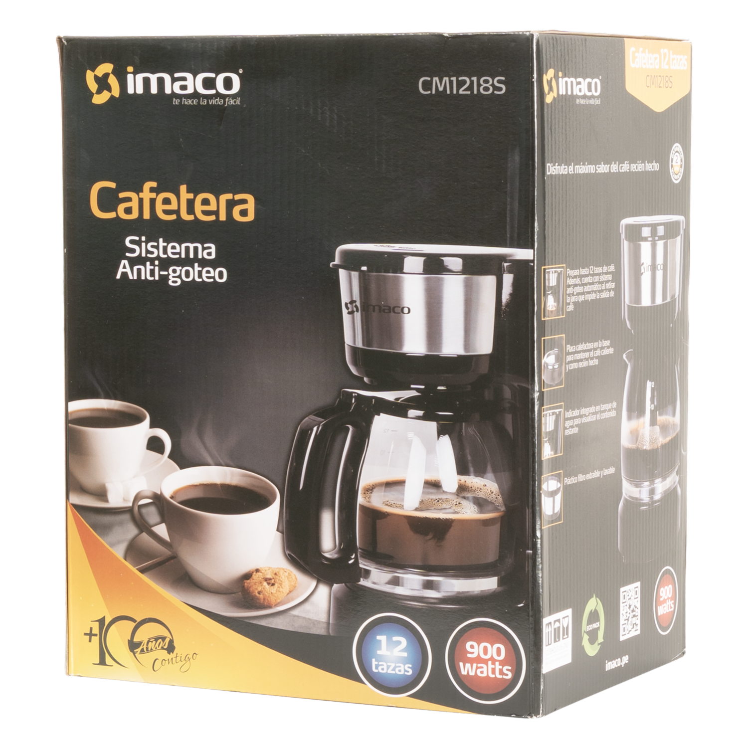 Cafetera Sistema Anti Goteo IMACO 12 Tazas