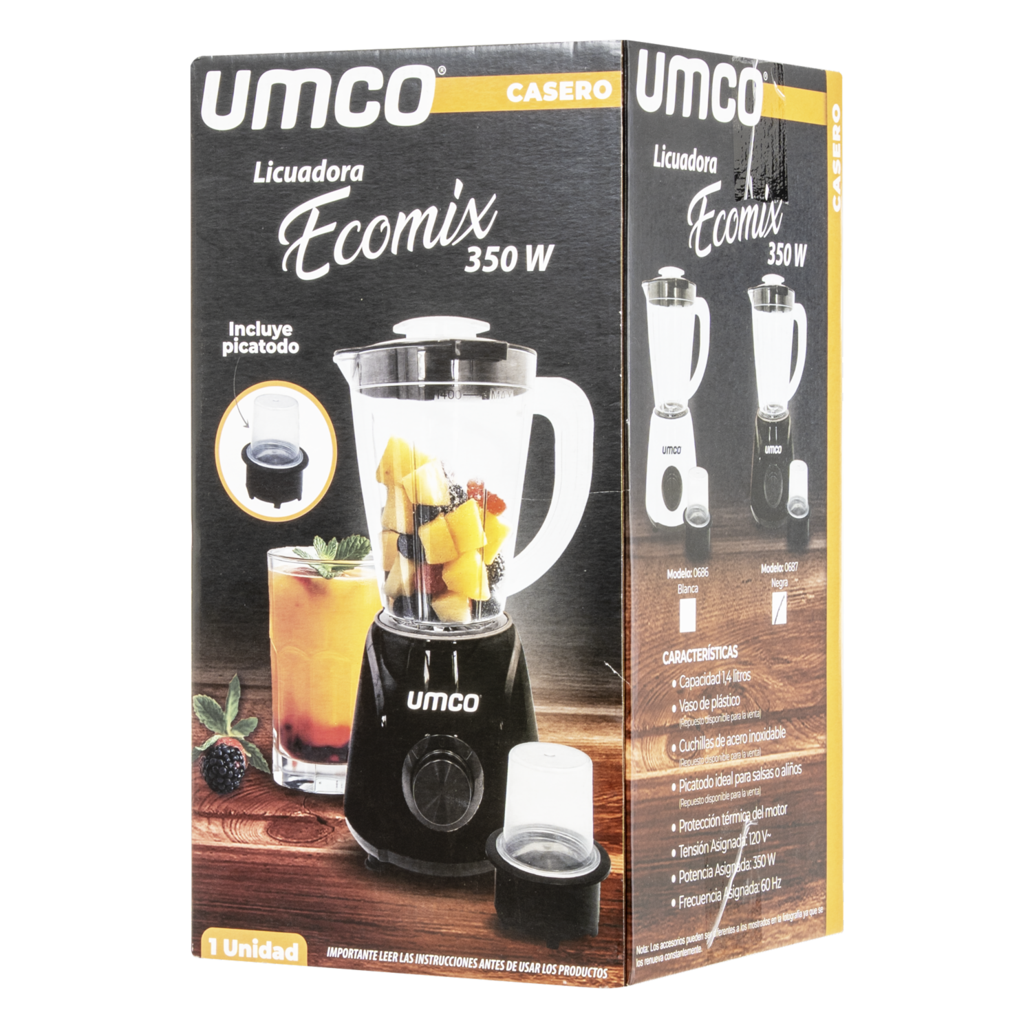 Licuadora Ecomix Con Grinder UMCO 2 Velocidades