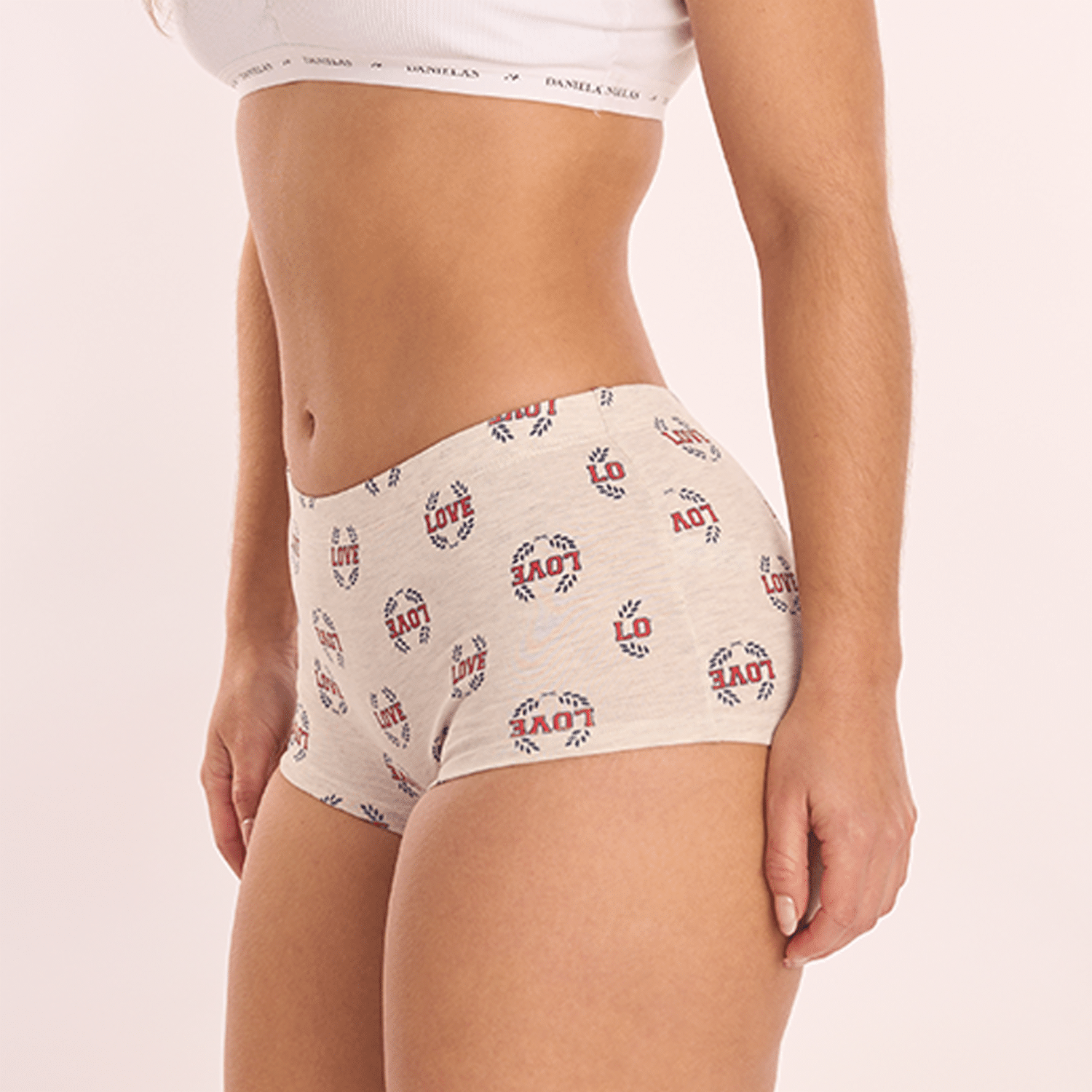 Panty Cachetero Estampado Con Estampado Y Laterales Anchos DANIELA’S