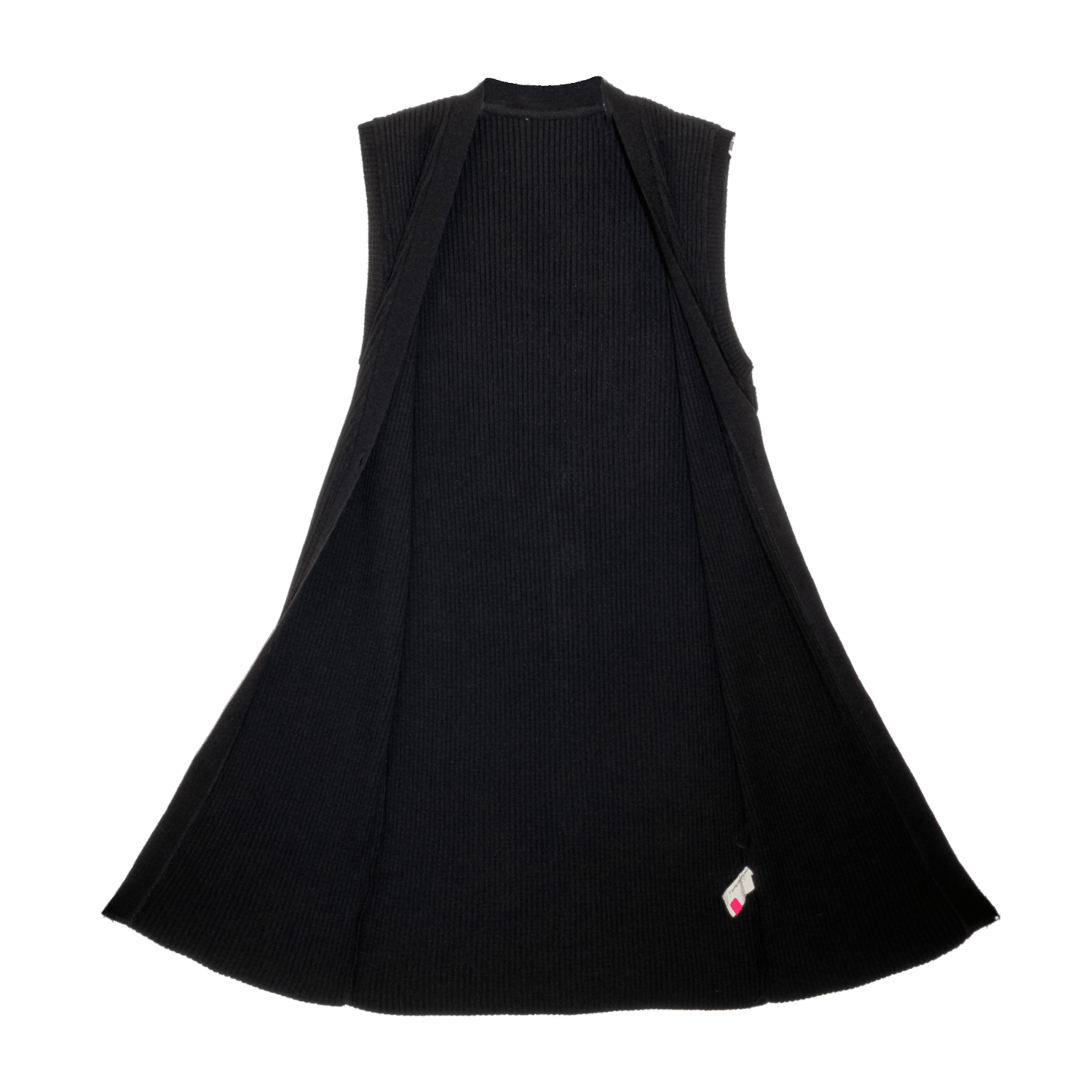 Chaleco Largo Tejido Negro TREND & STYLE