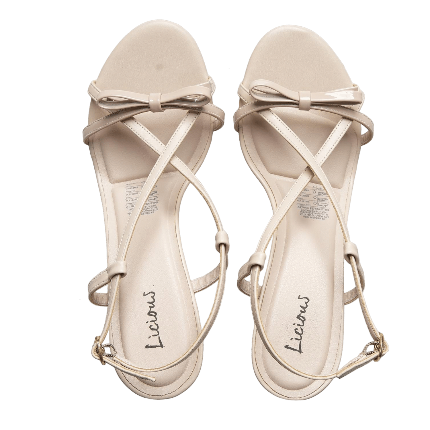 Sandalias Con Taco Color Almendra TREND & STYLE