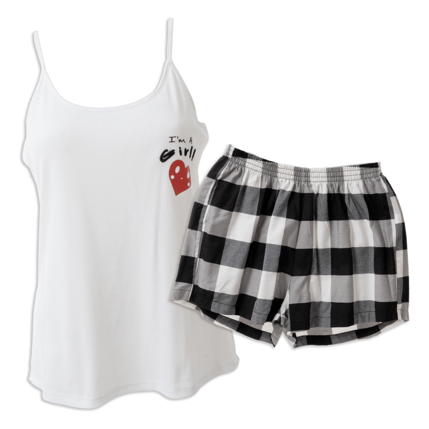 Pijama 2 Piezas Camiseta Mangas Cortas Cuello Redondo Y Short Con Cintura Elástica GRECO
