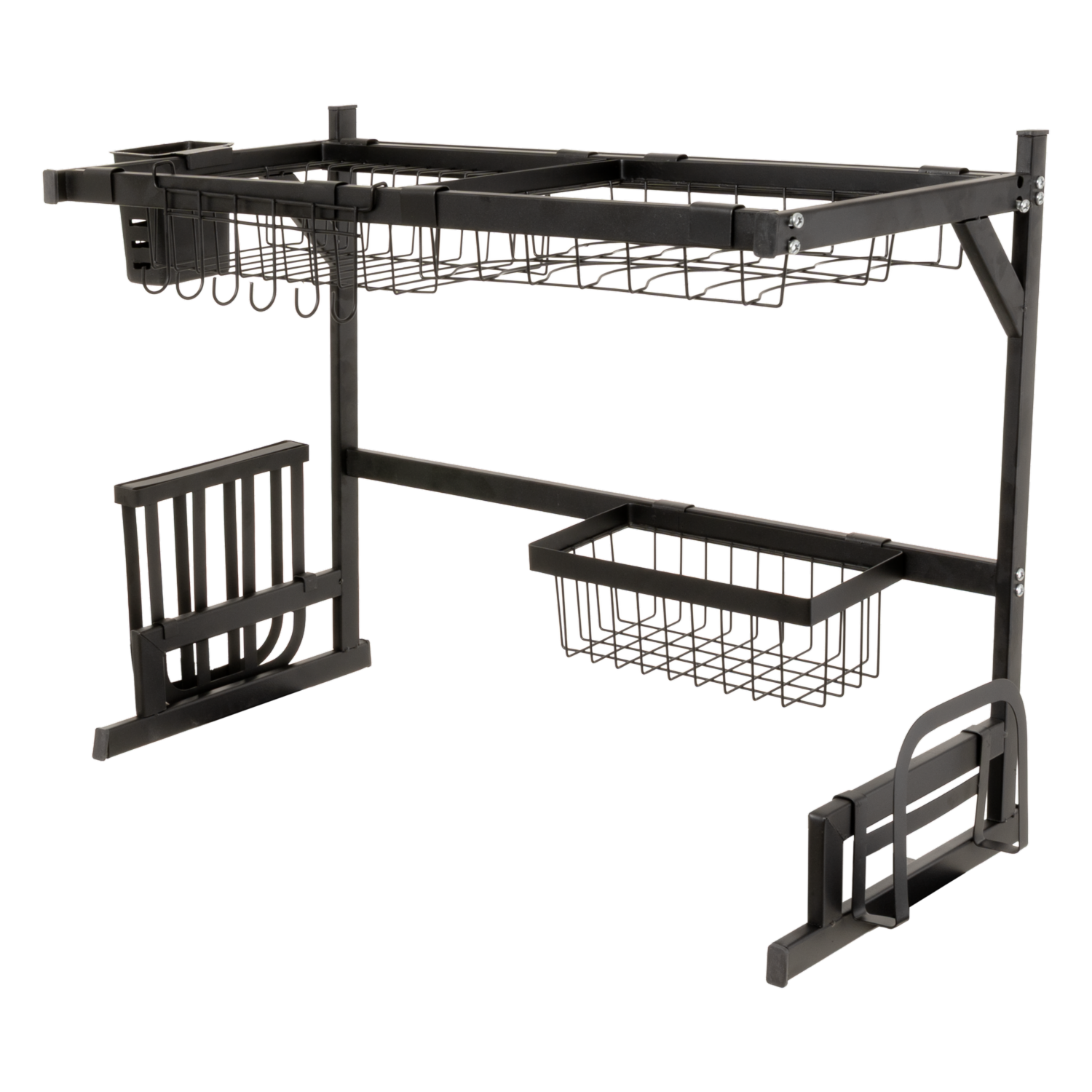 Escurridor Rack De Platos 1 Pozo Negro CELLTEX 64X52X34 Cm