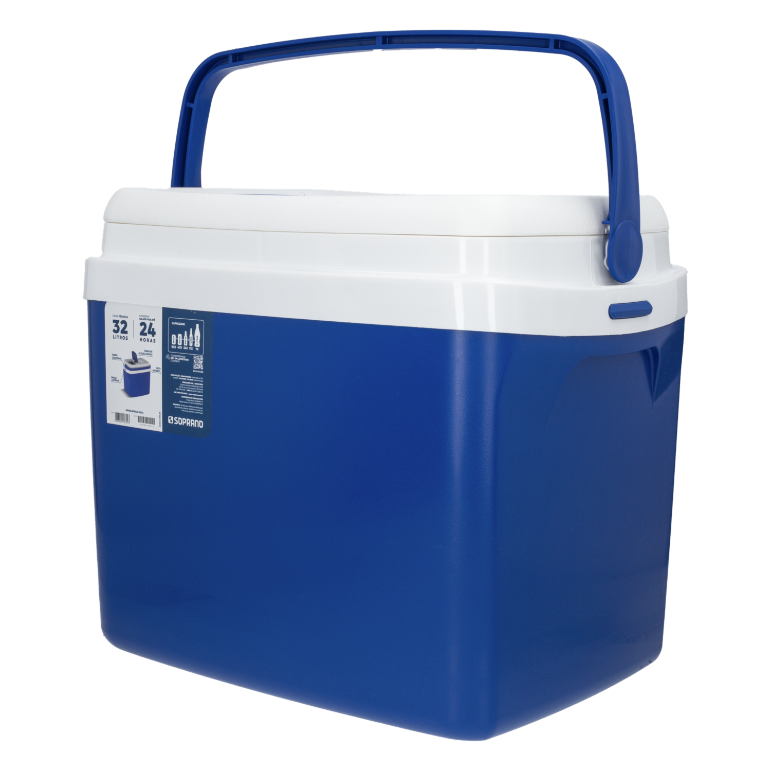 Hielera Tropical Azul SOPRANO 32 Litros