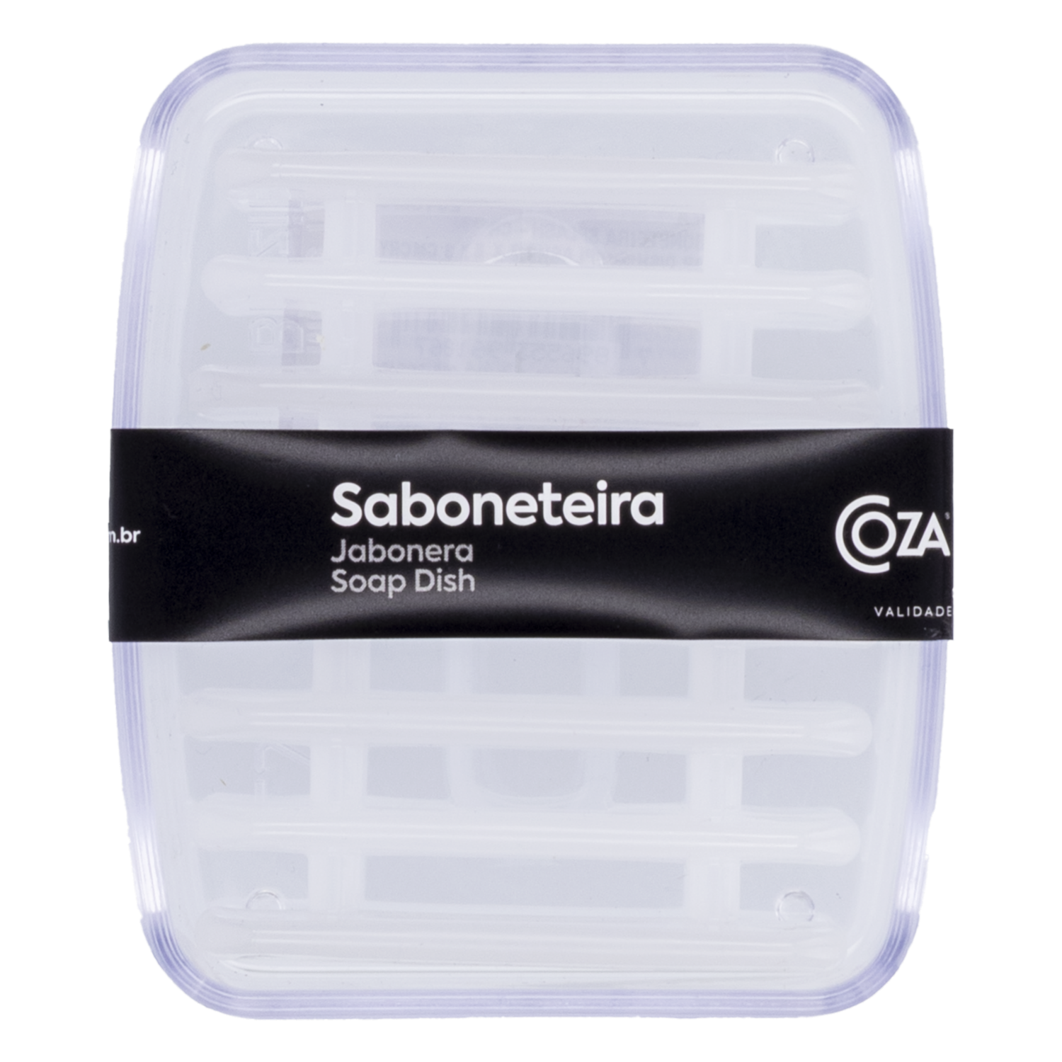 Jabonera De Plastico Cristal COZA 1 Pieza