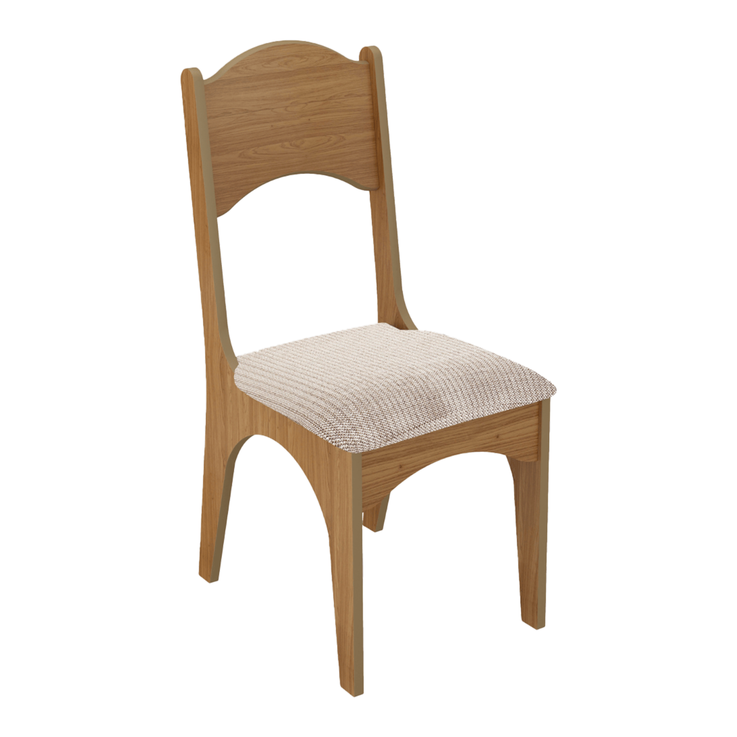 Silla De Comedor Clásica Beige DALLA COSTA MDF