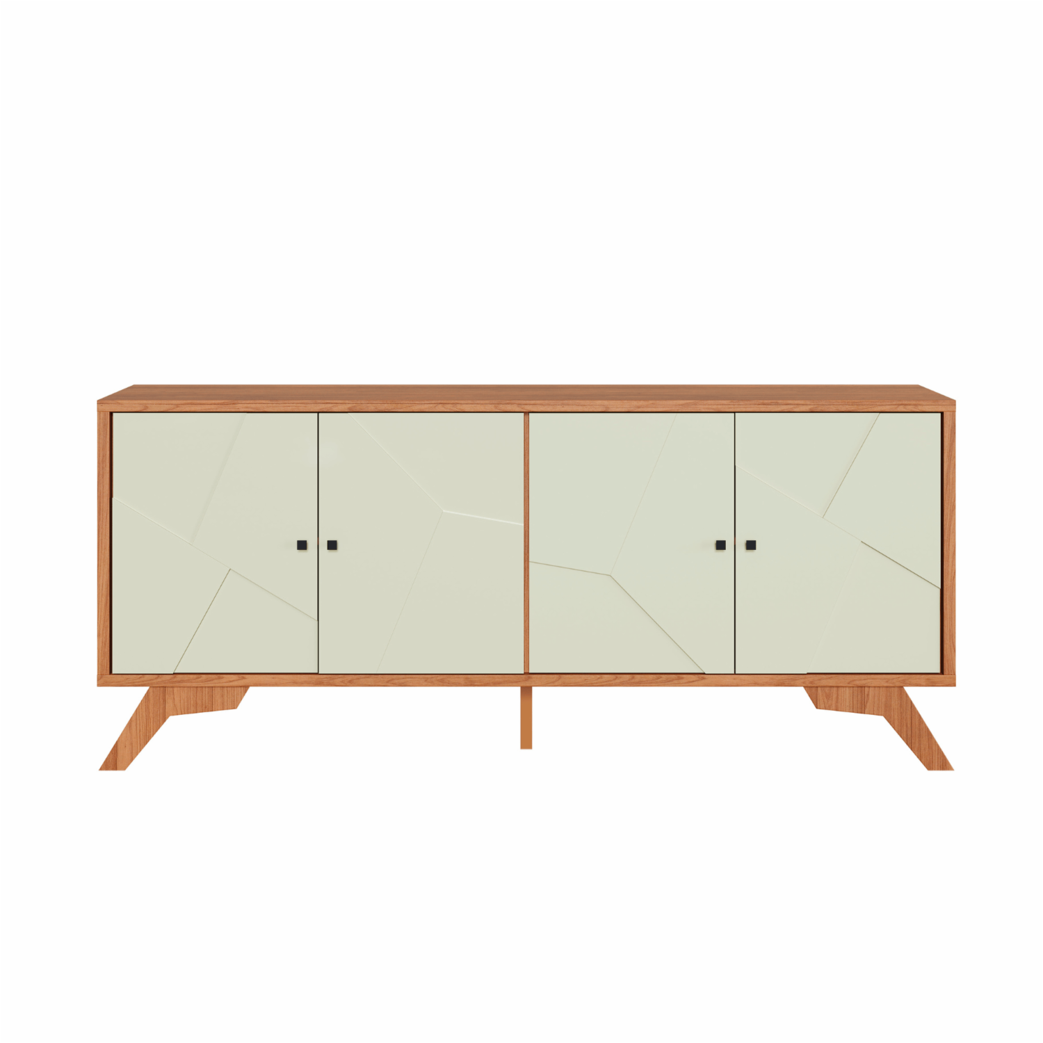 Bufetero 4 Puertas con Tirador Metálico DALLA COSTA MDF METAL