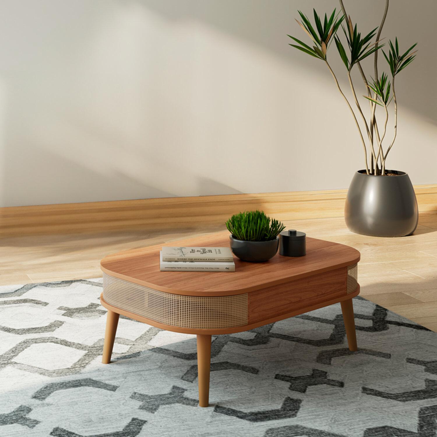 Mesa De Centro Curva DALLA COSTA MDF