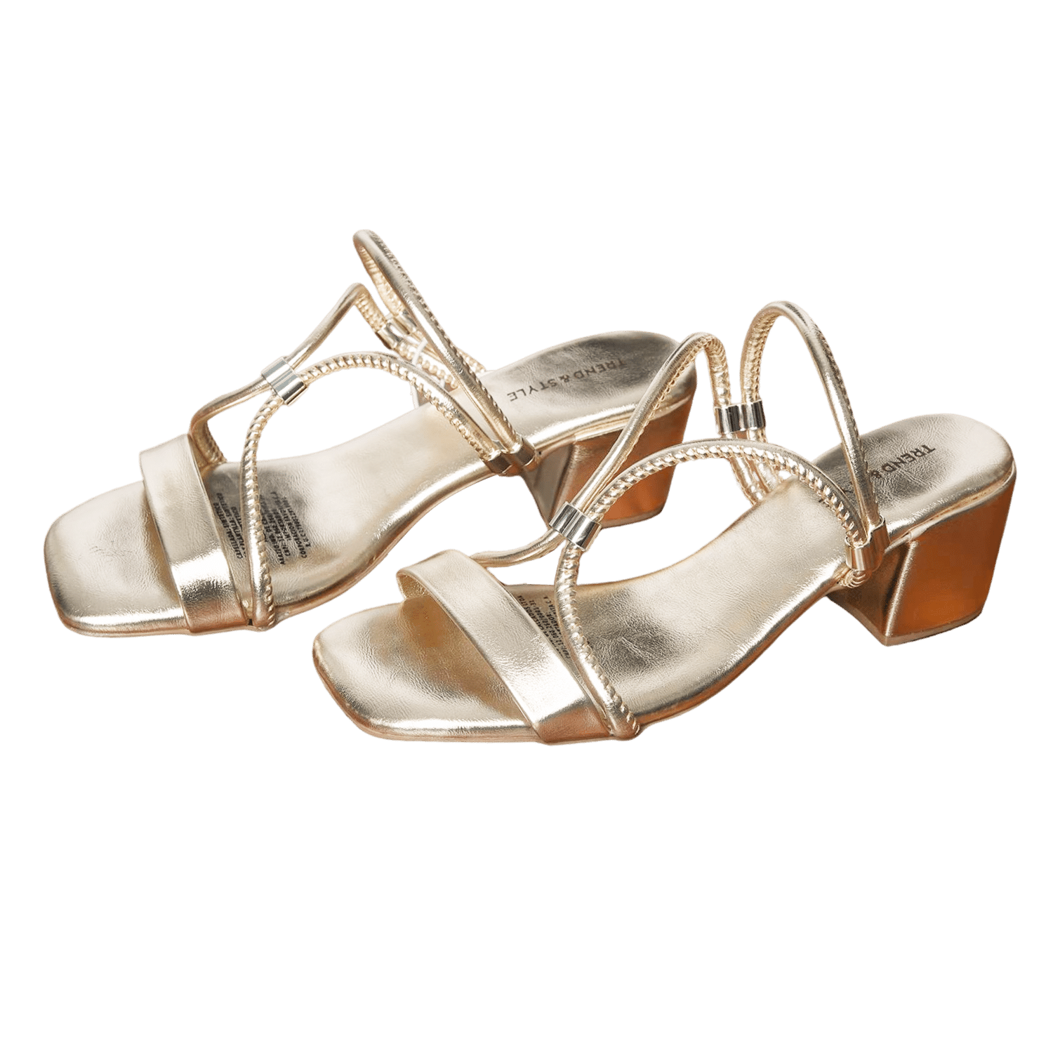Sandalias Taco 5.5 Con Herraje TREND & STYLE
