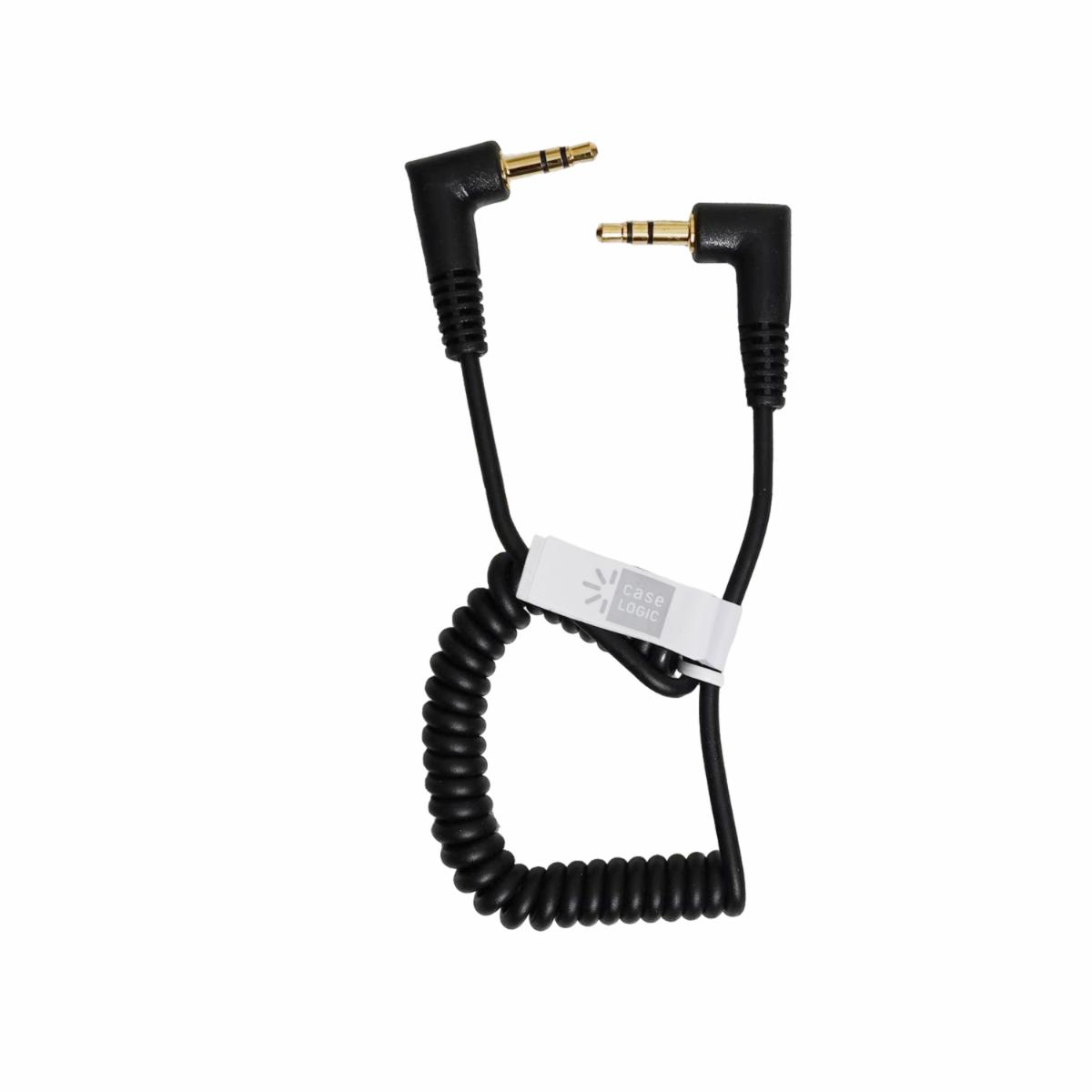 Cable Auxiliar de 90° Negro CASE LOGIC 3.5 Pies