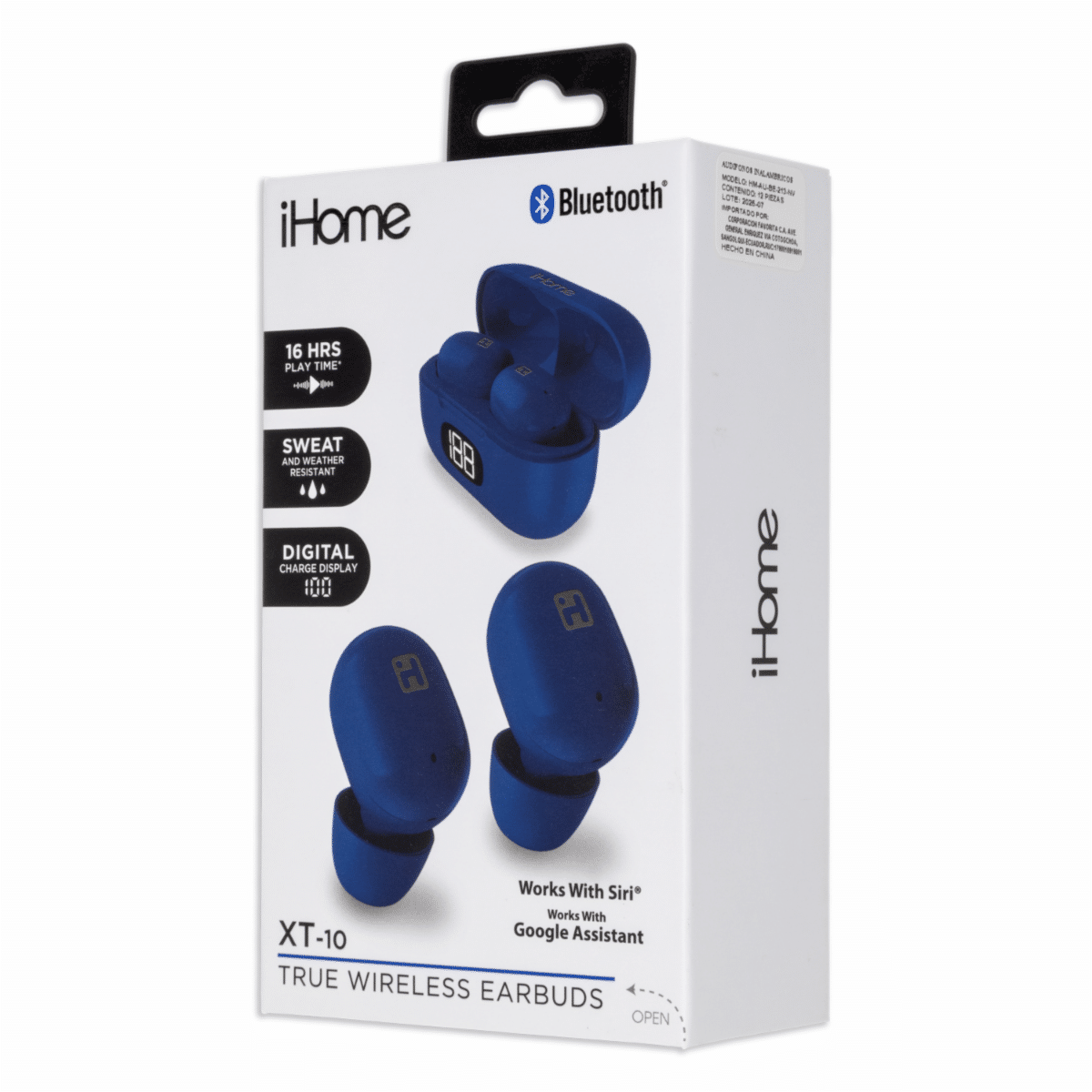 Audífonos Earbuds XT-10 Azul IHOME