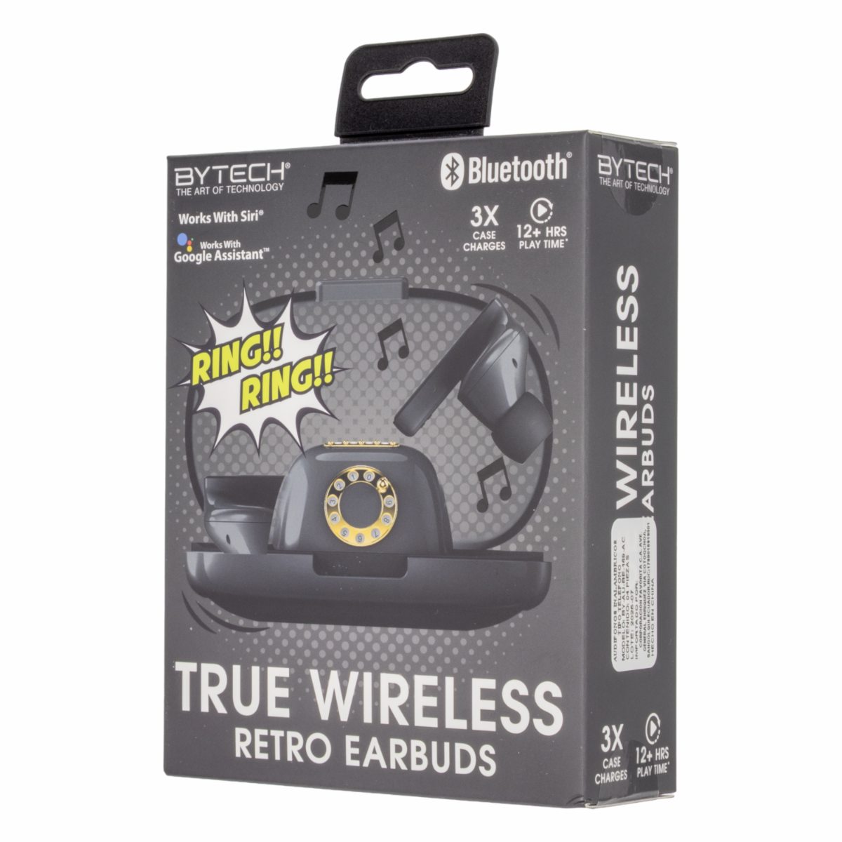 Audífonos Retro Earbuds Con Estuche De Carga BYTECH Inalámbrico