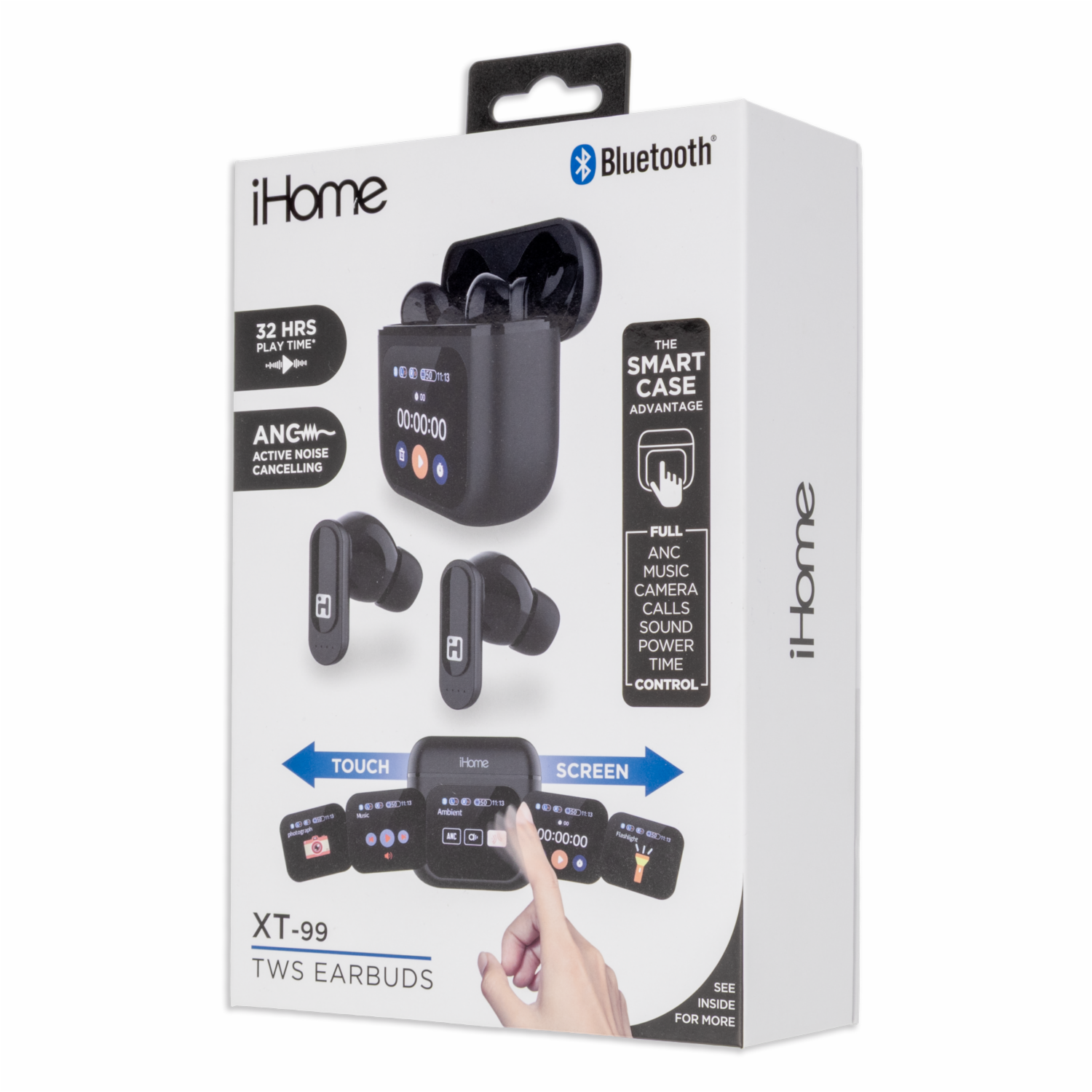 Audífonos Earbuds XT-99 Con Estuche Smart IHOME Inalámbrico