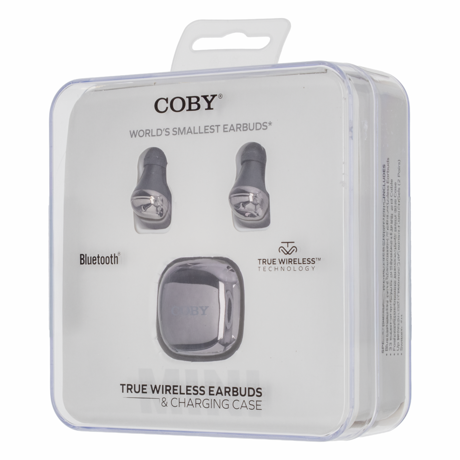 Audífonos Mini Earbuds Con Estuche De Carga Negro COBY Inalámbrico