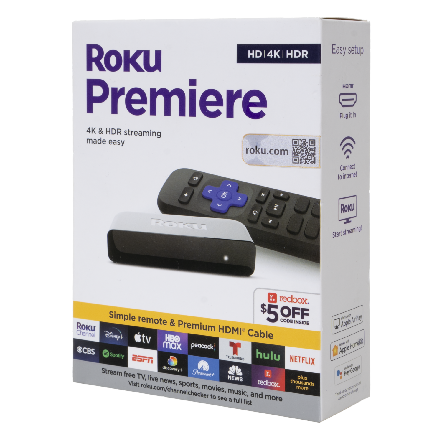 Tv Box HDR Streaming 3920RW ROKU PREMIERE 4K