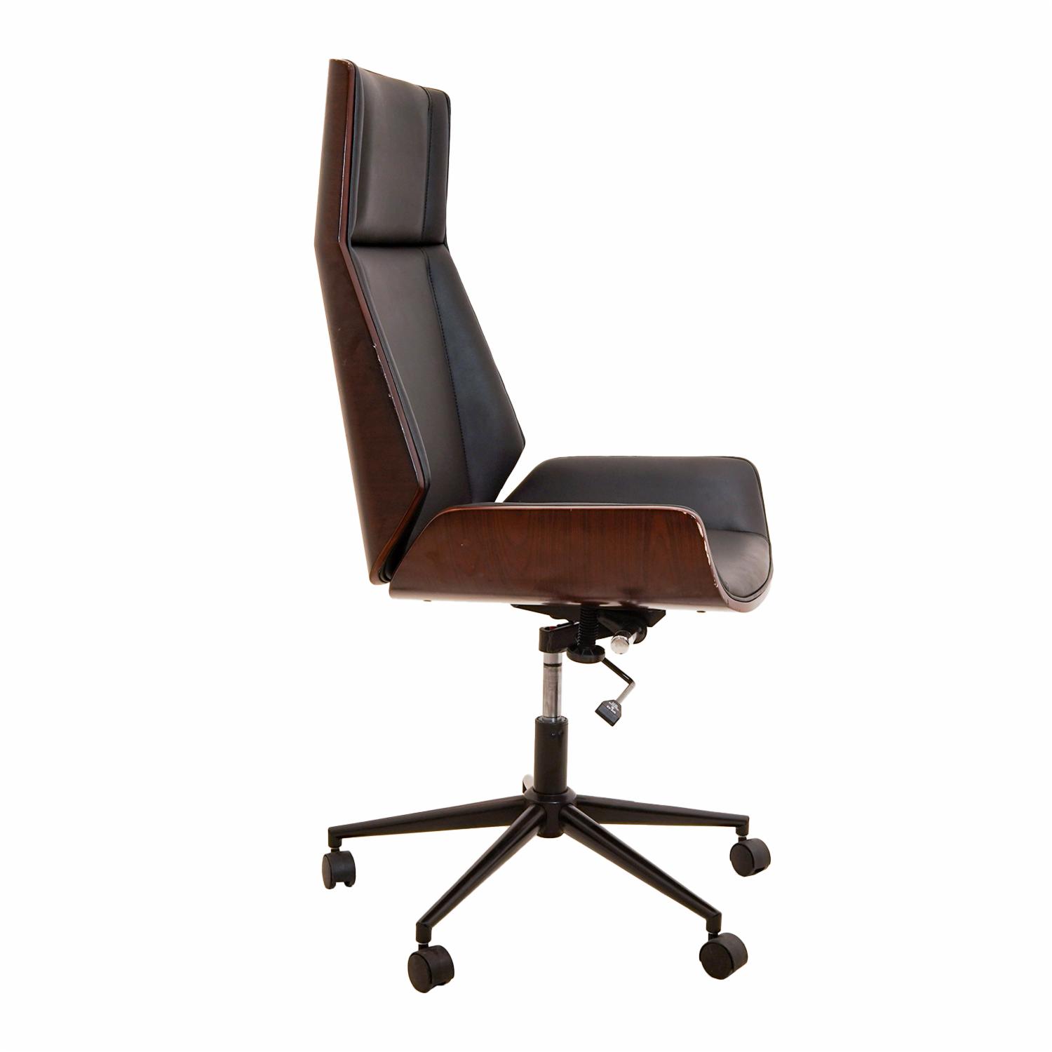 Silla De Oficina Ejecutiva Negra FREE HOME Cuerina