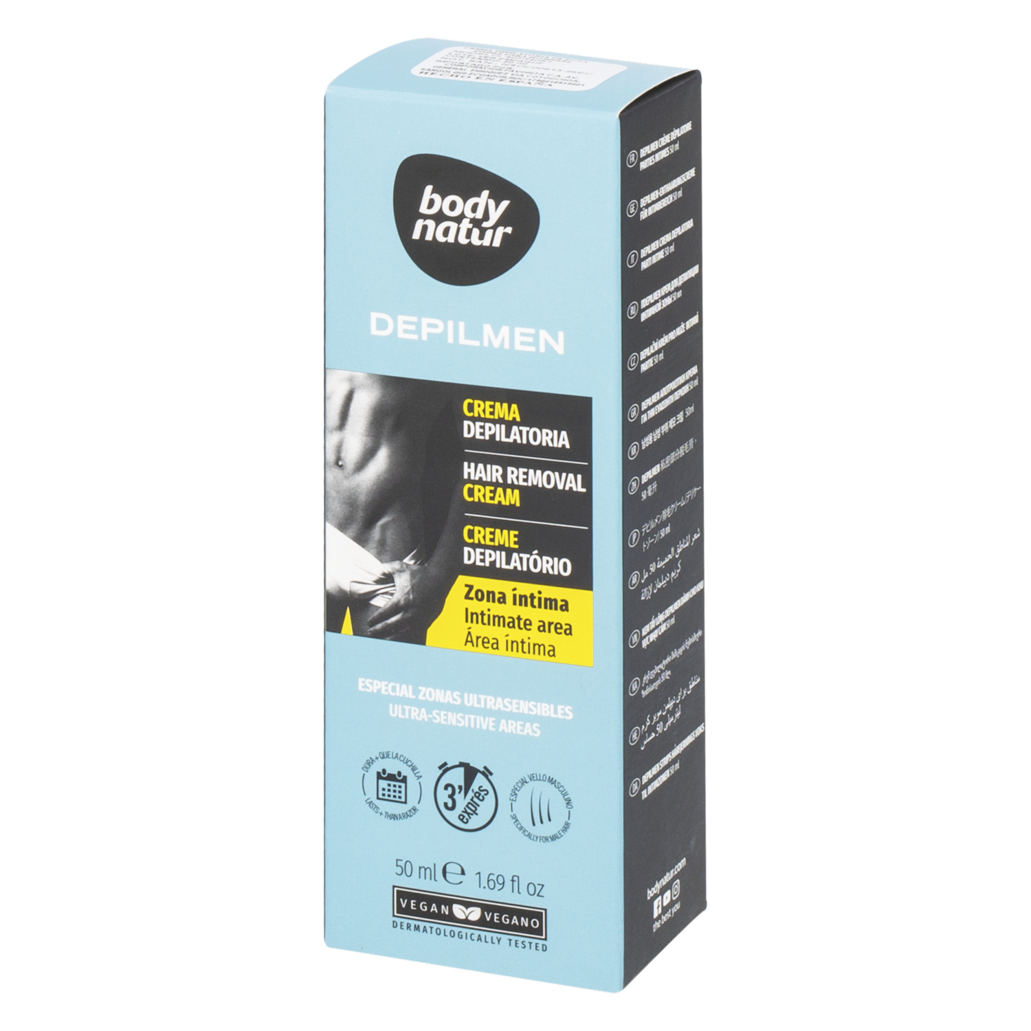 Crema Depilatoria Para Caballero Depilmen BODY NATUR 50 Ml