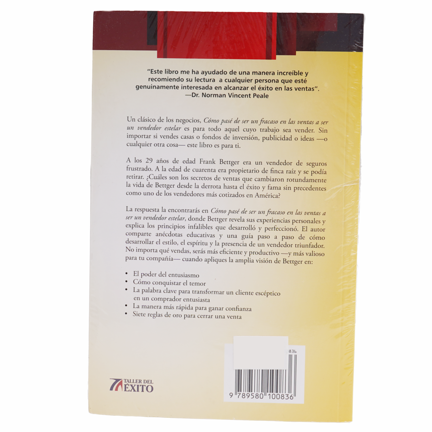 Libro Cómo Pasé De Ser Un Fracaso En Las Ventas A Ser Un Vendedor Estelar TALLER DEL ÉXITO 260 Páginas