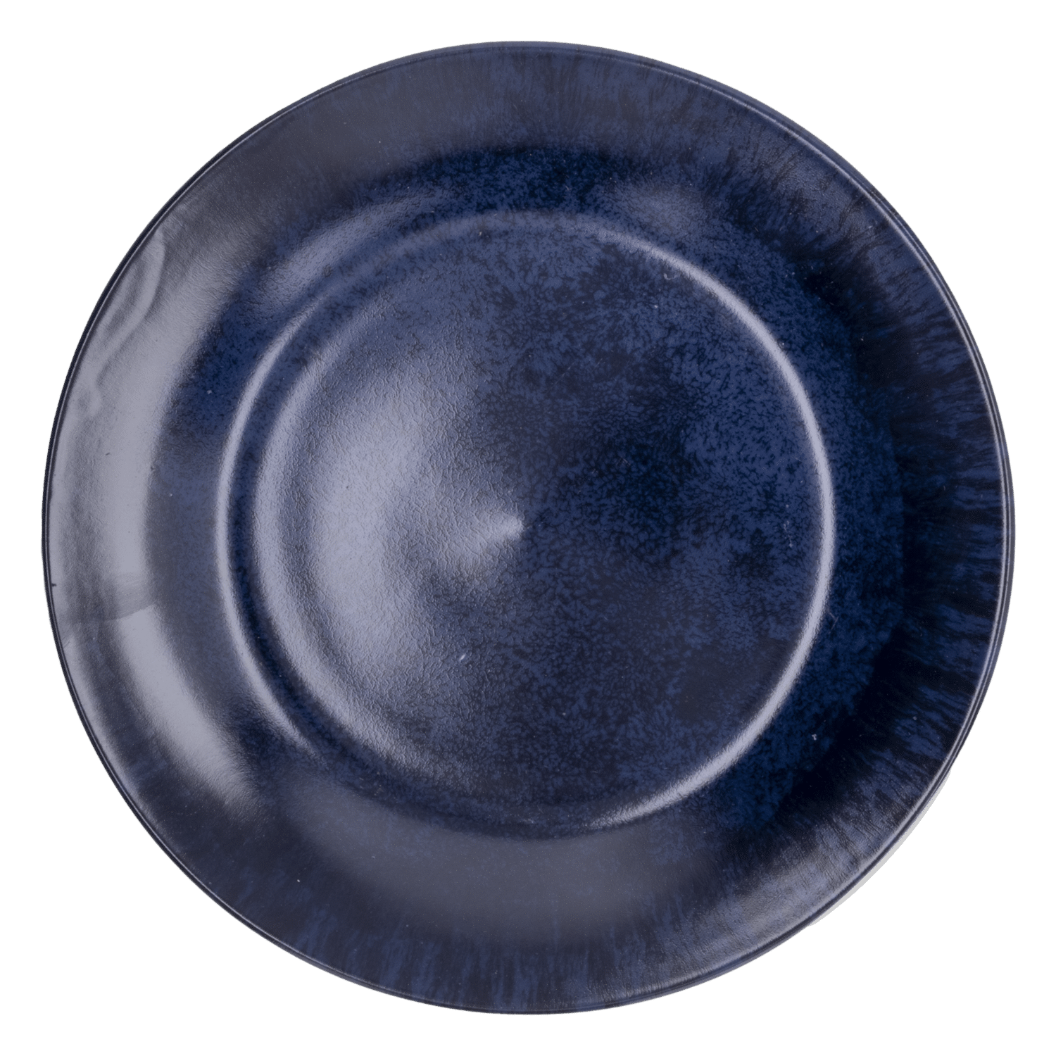 Vajilla Azul Brillante Orilla Negra FREE HOME 16 Piezas