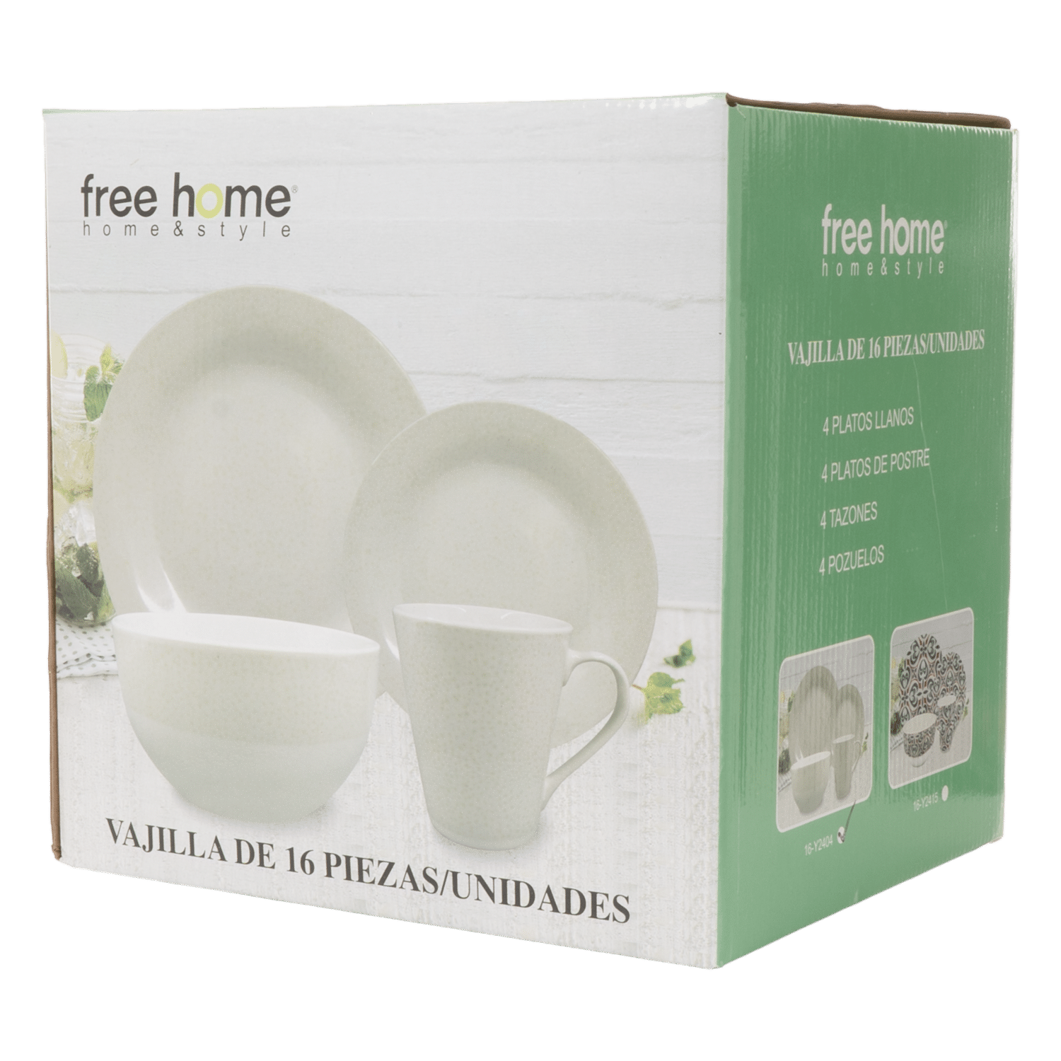 Vajilla Arena FREE HOME 16 Piezas