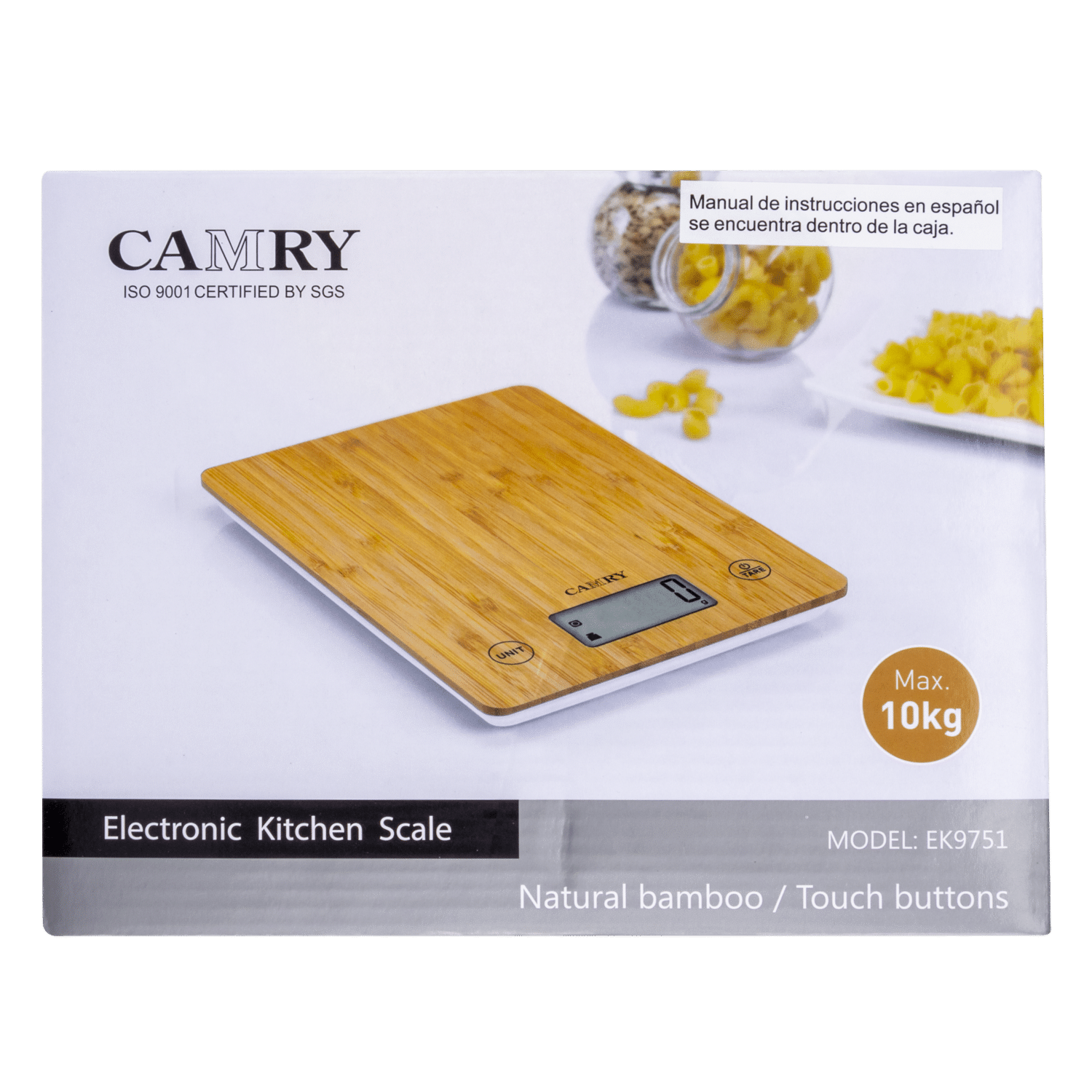 Balanza De Cocina Bamboo CAMRY Unidad