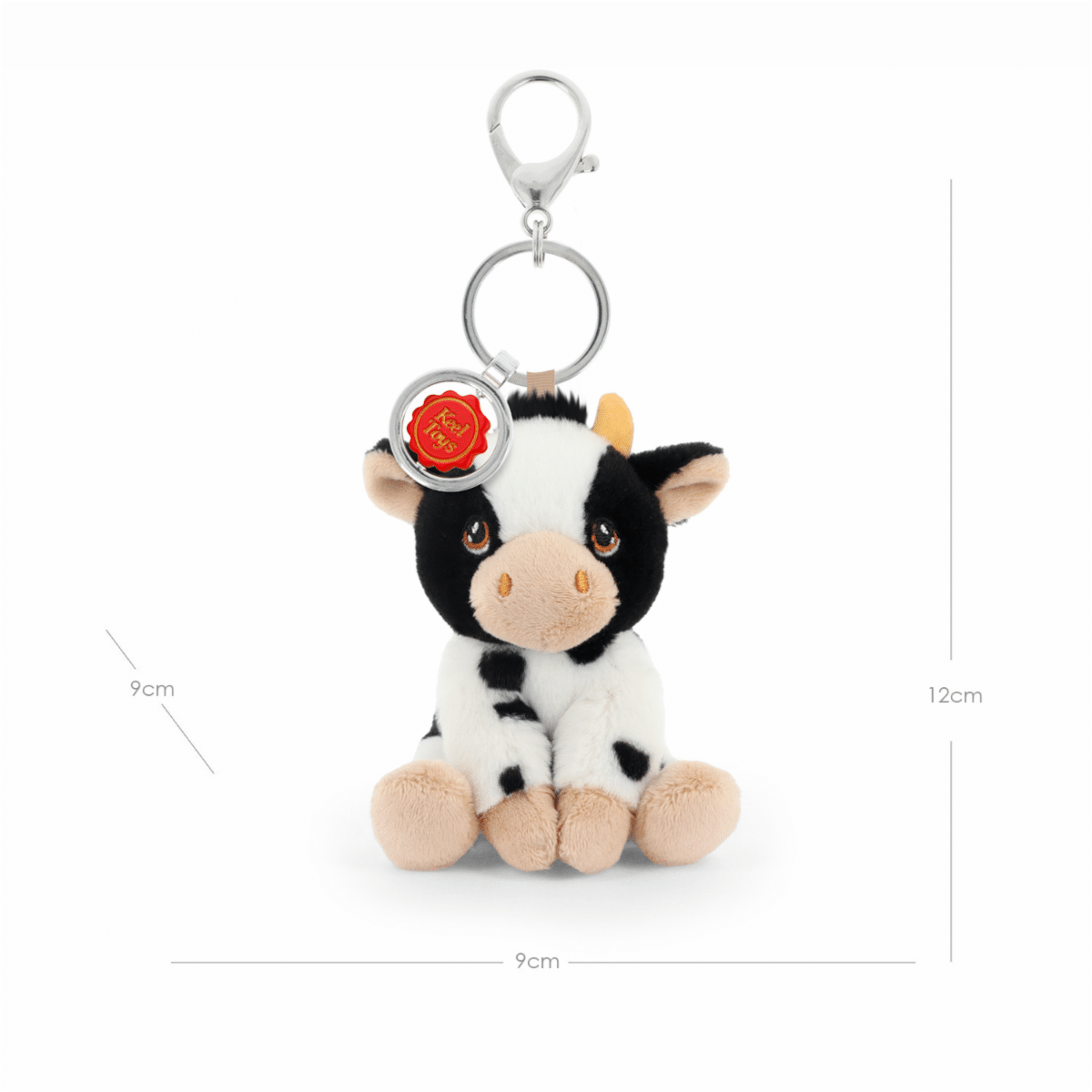 Llavero Peluche Vaca KEEL TOYS 12 Centímetros