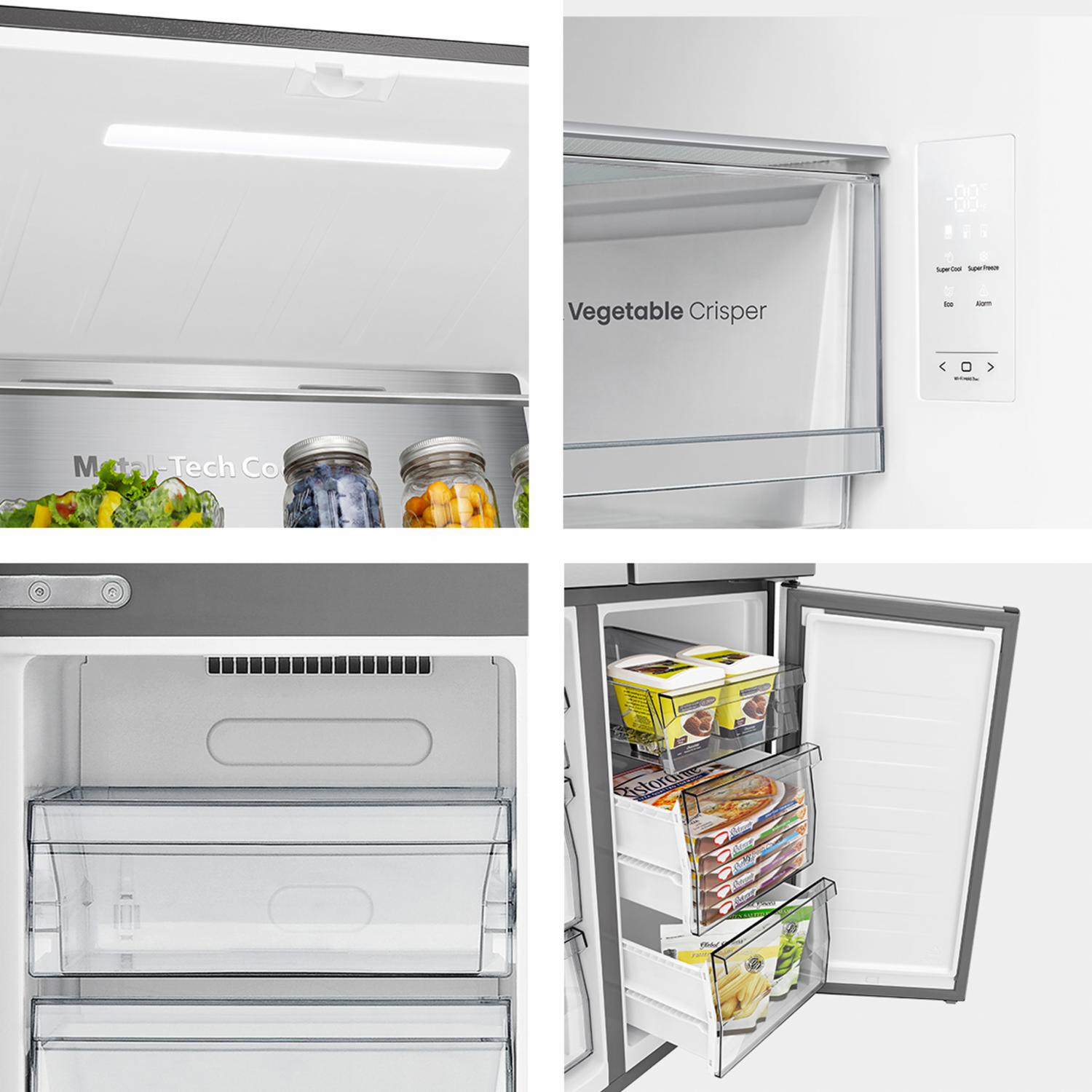Refrigeradora Side By Side Black Glass HISENSE 568 Litros
