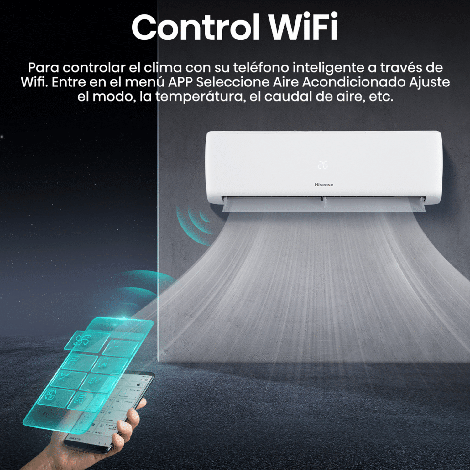 Aire Acondicionado De Pared HISENSE 24000 BTU