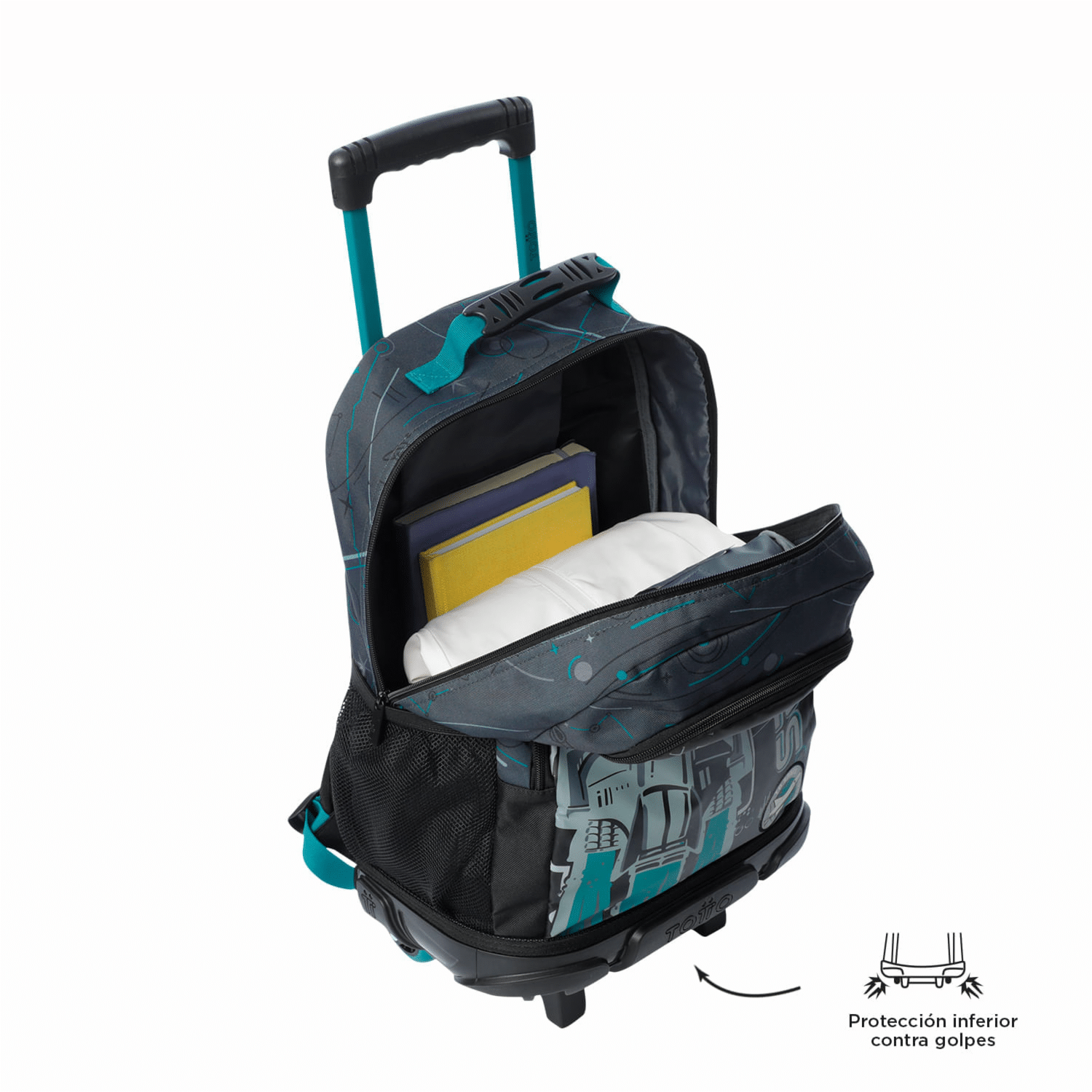 Mochila Ruedas Infantil Niño Apolo TOTTO Estampado