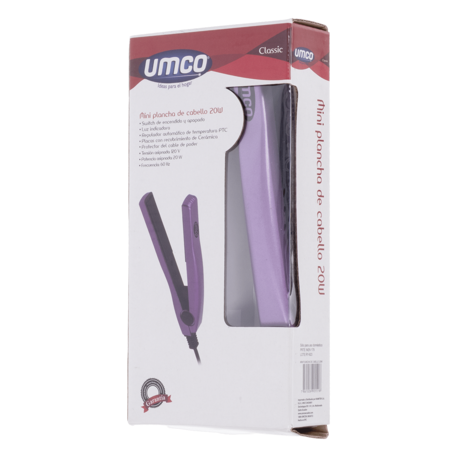 Plancha De Cabello Mini UMCO 20W