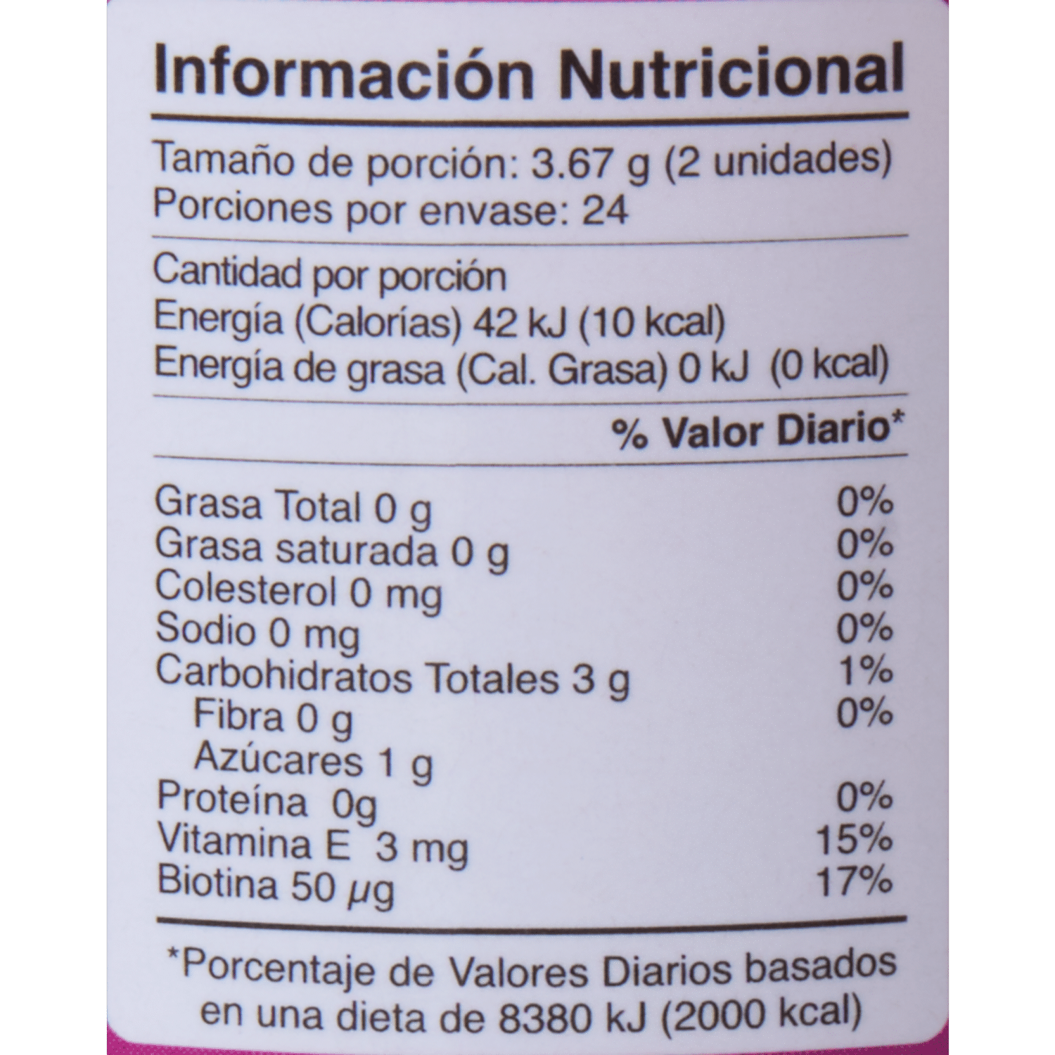 Complemento Nutricional Biotina Y Vitamina E FAKULTI 88 G
