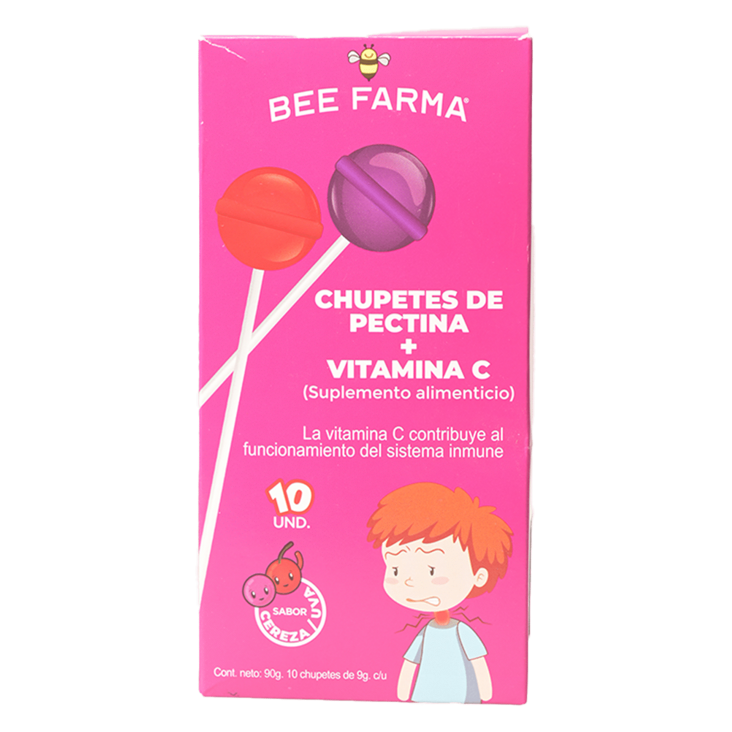 Vitamina C Y Pectina En Chupetes BEE FARMA 90 G