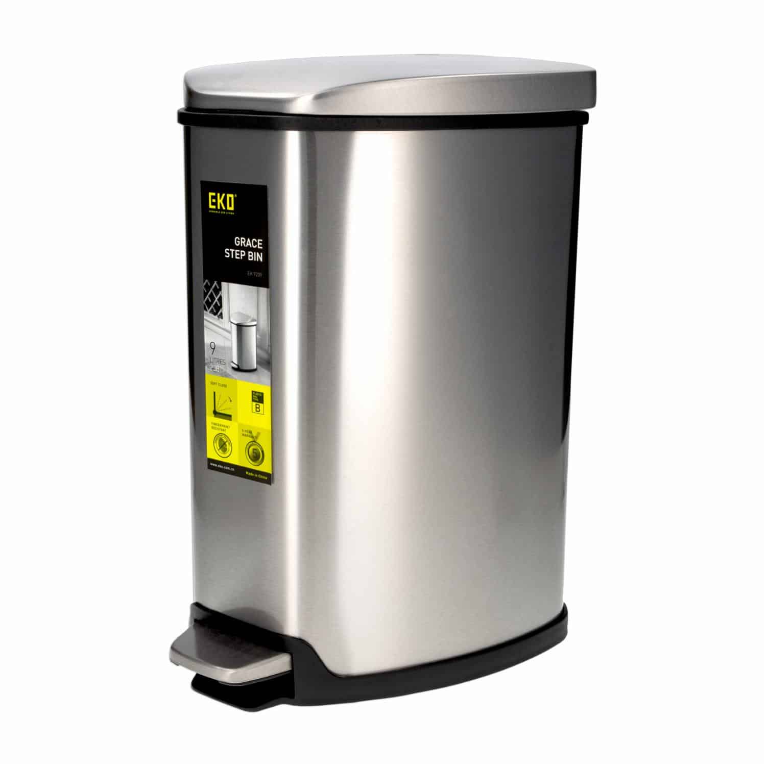 Basurero De Acero Inoxidable EKO 9 Litros