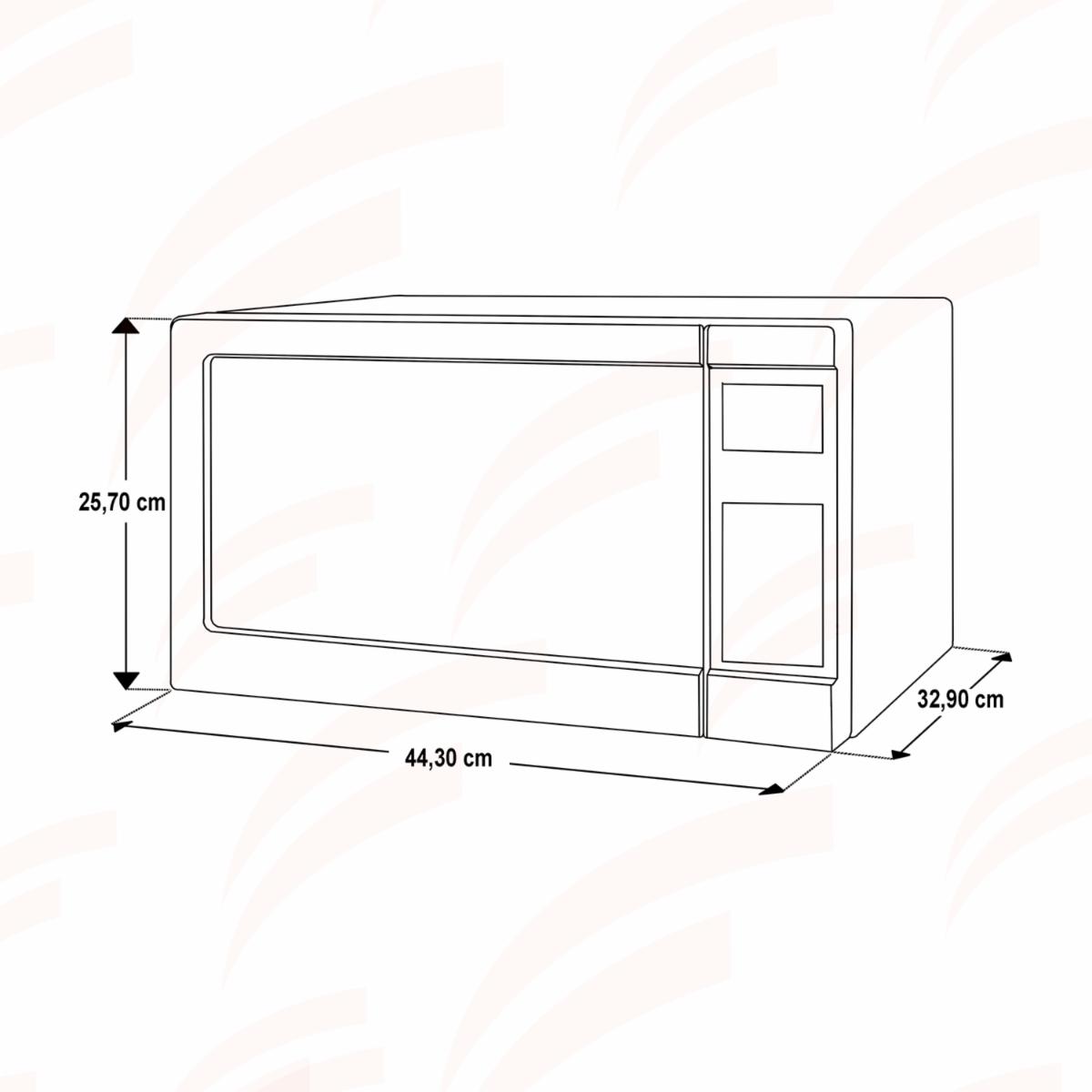 Horno Microondas 7 Menús Plata PANASONIC 20 Litros 700 W