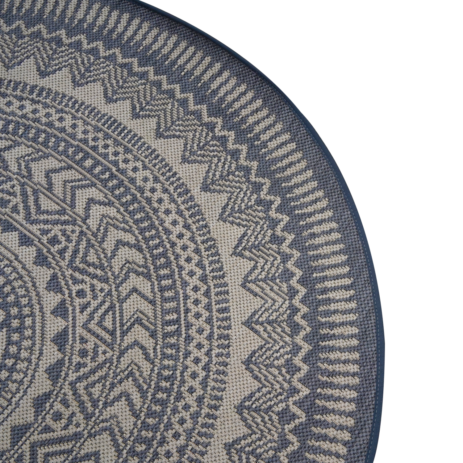 Alfombra De Área Redonda Mandalas Azul Essenza BALTA 120 x