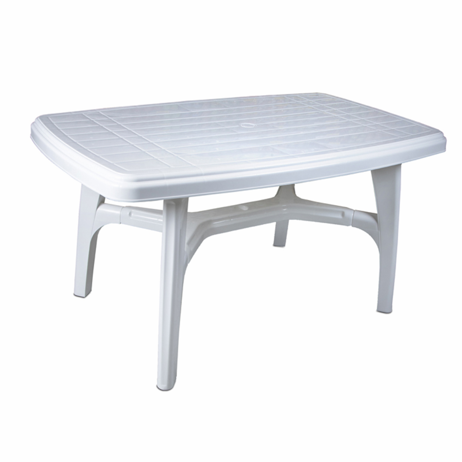 Mesa Sevilla Rectangular Blanca CASA PICA Plástica